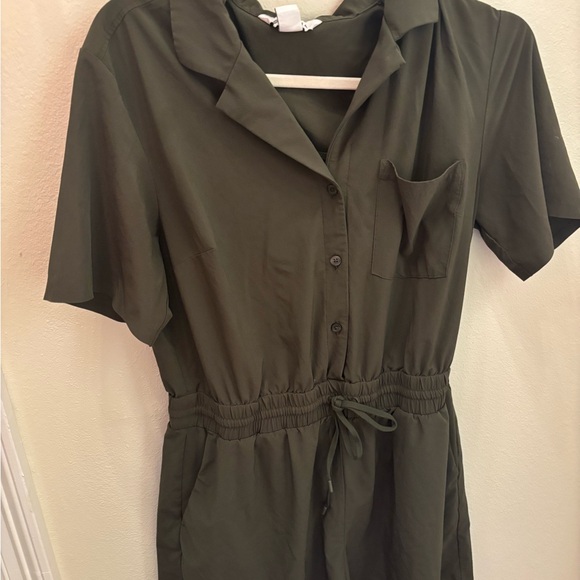 Athleta Avenue Romper - Aspen Olive Green - Picture 2 of 4